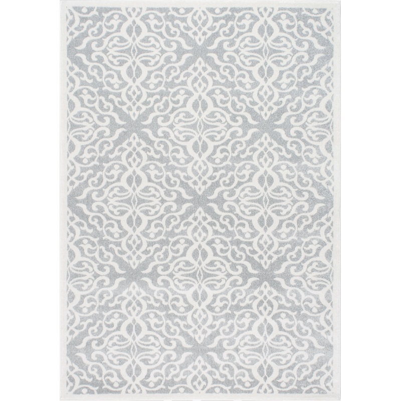 Wrought Iron Trellis Rug | Grey