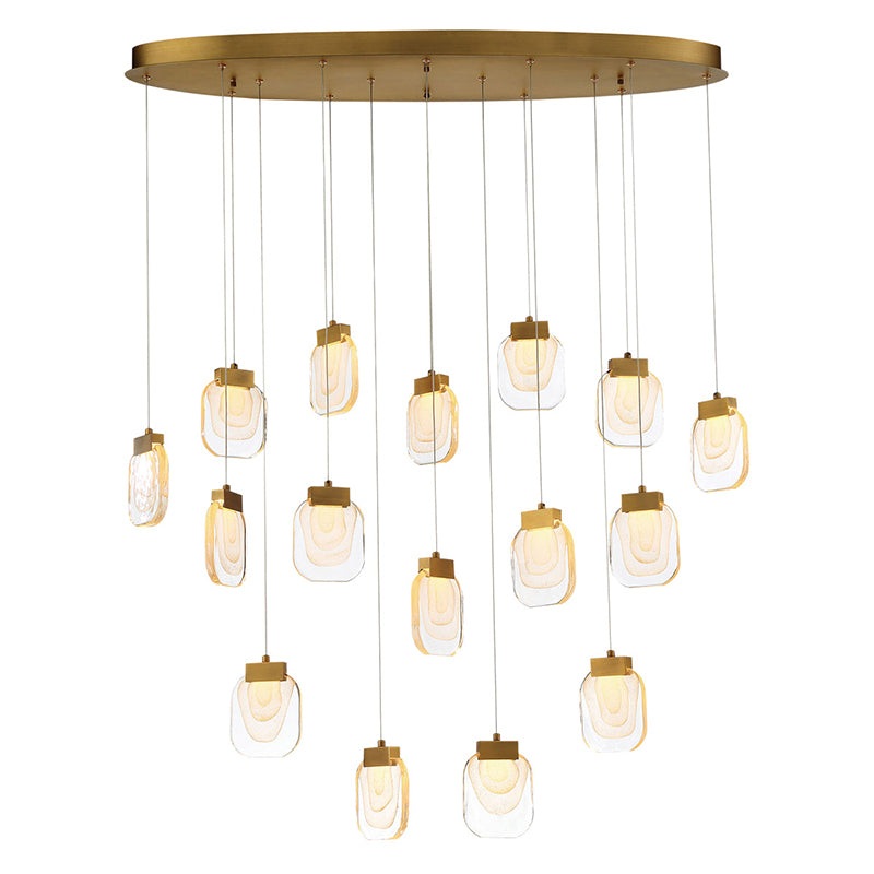 Eurofase 37194 Paget 16-lt 44″ Oval LED Chandelier