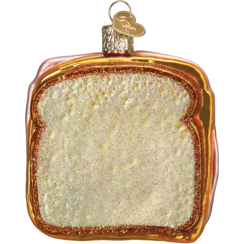Old World Christmas Blown Glass Christmas Ornament, Ham and Cheese Sandwich