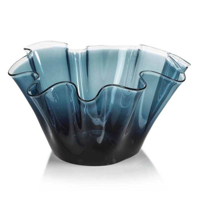 Tropezana Tall Wave Glass Bowl