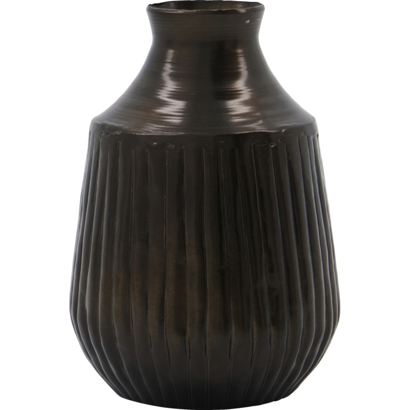 Vase, HDGroove, Antique Brown
