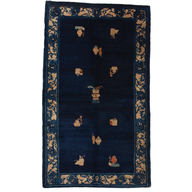 ANTIQUE CHINESE PEKING, BLUE – IMAGES 3′ 11” x 6′ 8”