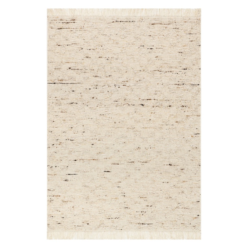 JuJu Tasseled Wool Rug | Ivory