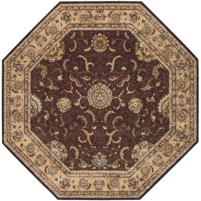 Nourison Nourison 2000 10′ x Octagon Brown Traditional Indoor Rug