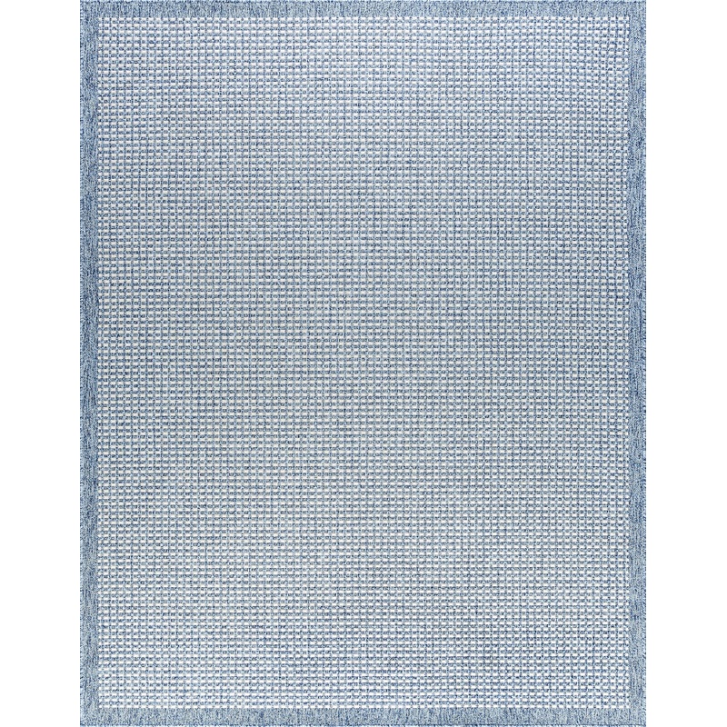 Tayse Basketweave Area Rug DEN10-Dickens Contemporary Flat Weave Indoor/Outdoor Polypropylene