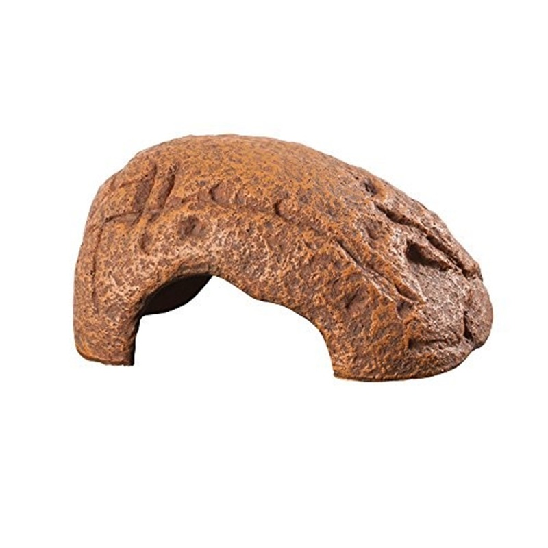 Zilla Rock Den Hideout for Reptile Enclosures and Terrariums, Small, 5.5 x 4.5 Inches