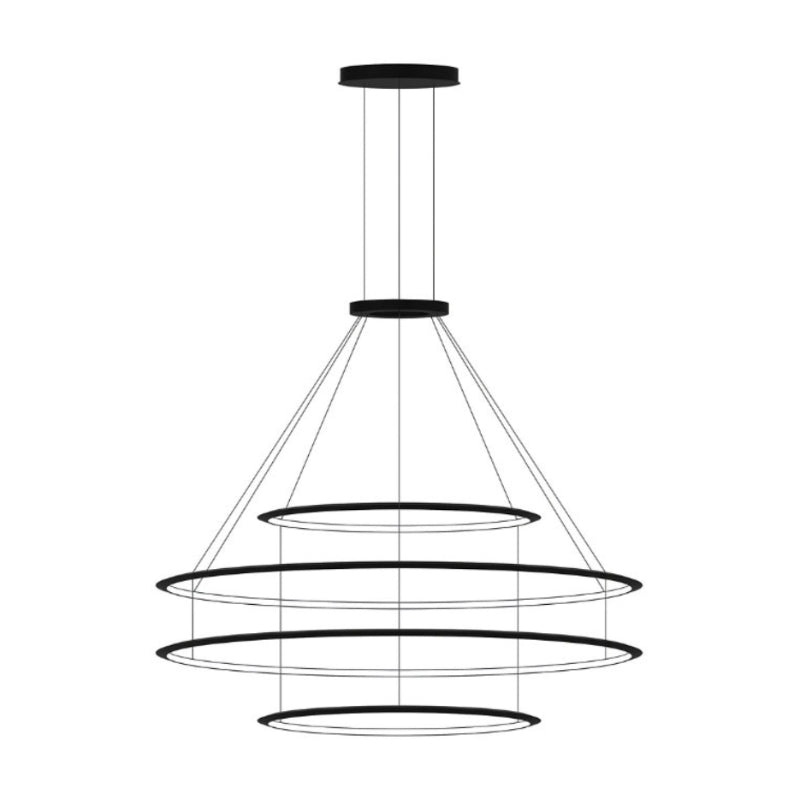 Bover Circular S/4L 4-lt 82″ LED Pendant, Inward Light