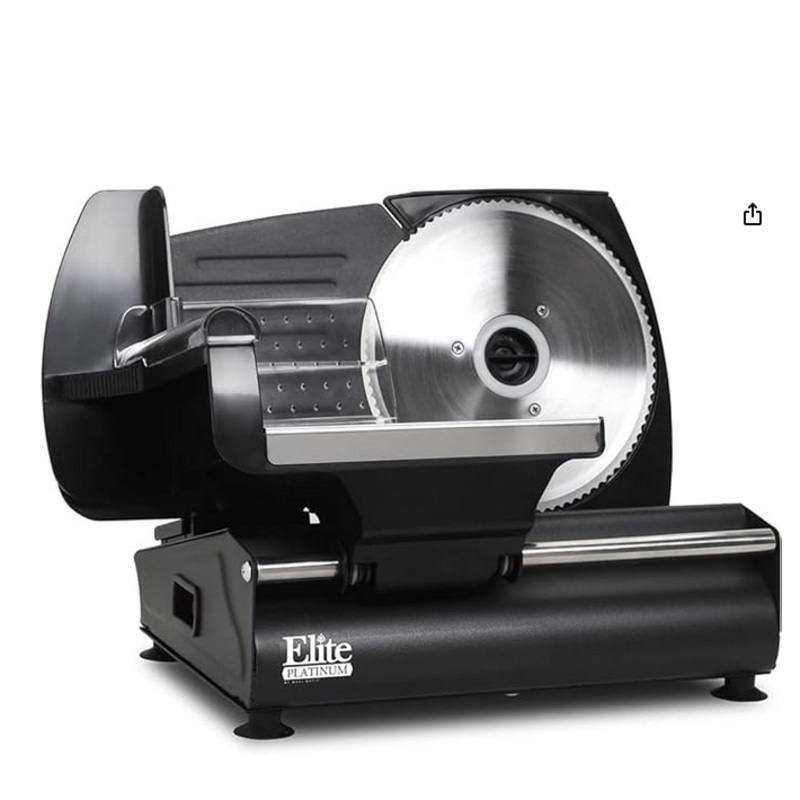 Elite Gourmet EMT-503B Ultimate Precision Electric Deli Food Meat Slicer