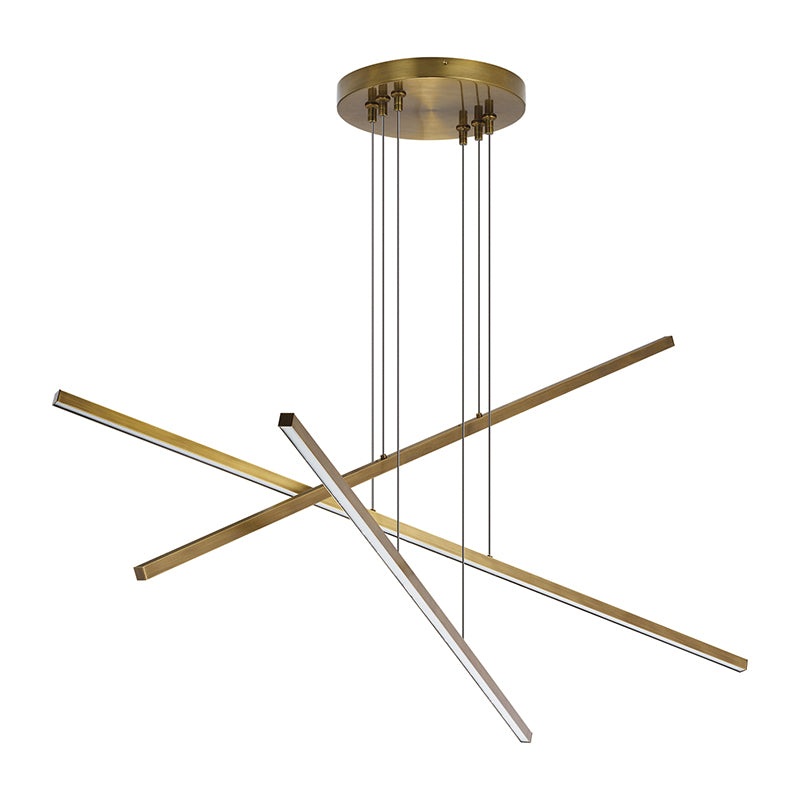 Visual Comfort 700LSESN3 Essence Trio 3-lt 50″ LED Linear Chandelier