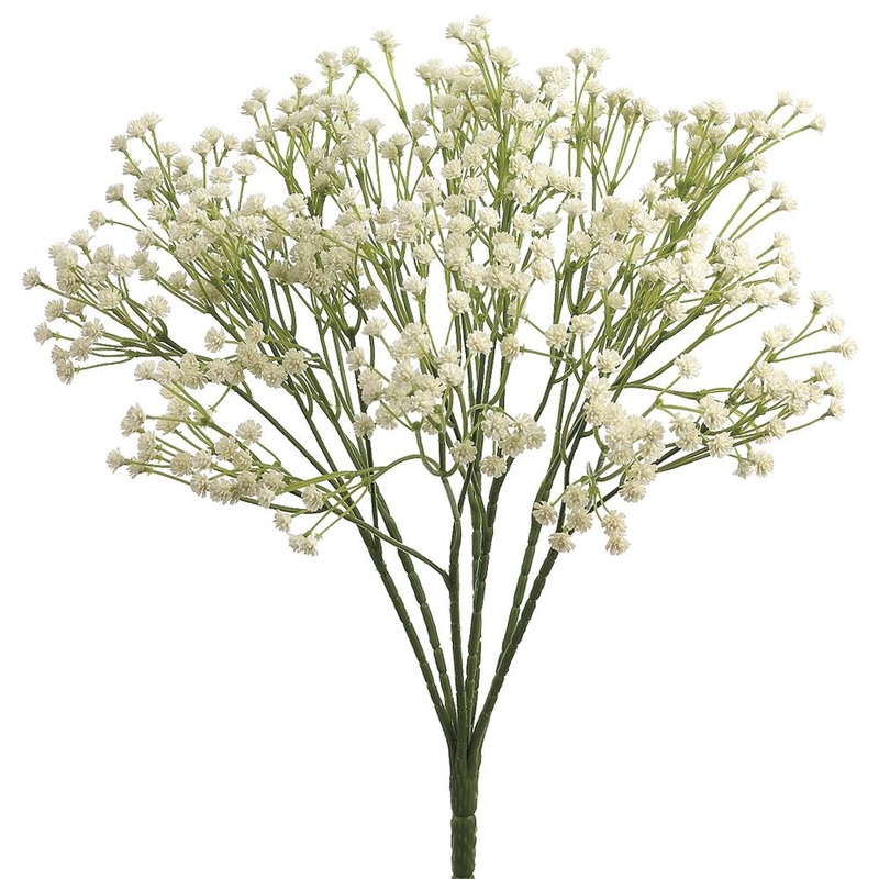 15″ Baby’s Breath Bush Cream