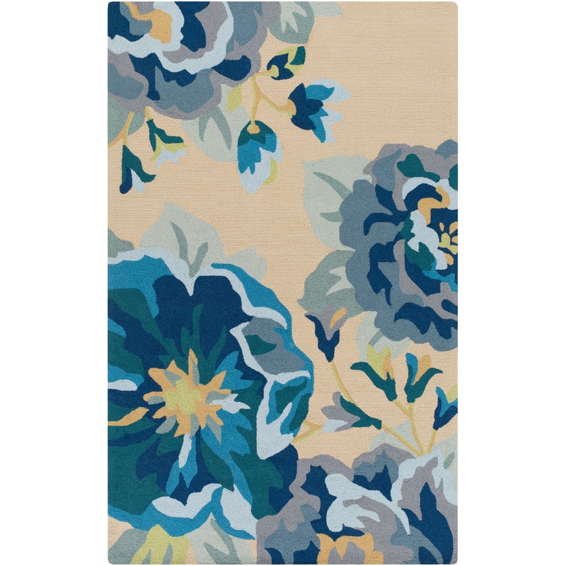 Rain 12679 Hand Hooked Synthetic Blend Indoor/Outdoor Area Rug by Surya Rugs