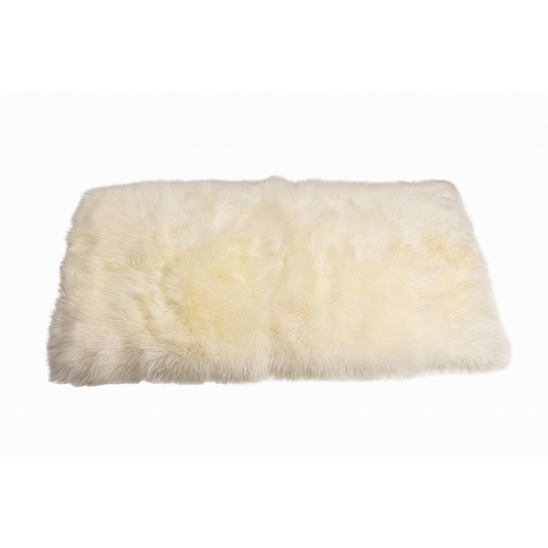3′ X 5′ Natural Rectangular Sheepskin Area Rug