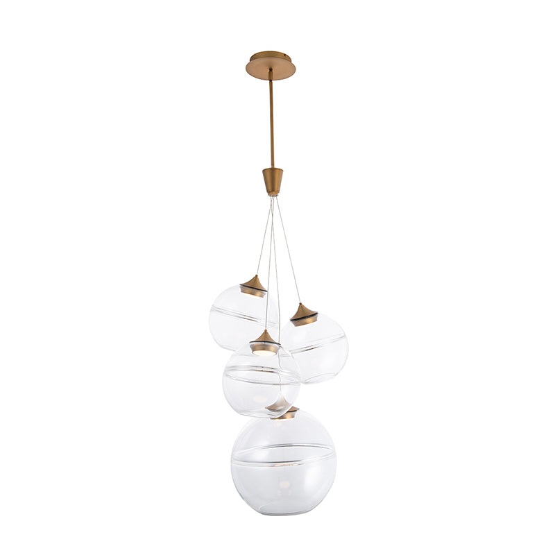 dweLED PD-20004 Bistro 4-lt 19″ LED Pendant