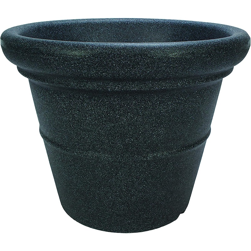 The HC Companies Terrazzo Round Plastic Planter Pot