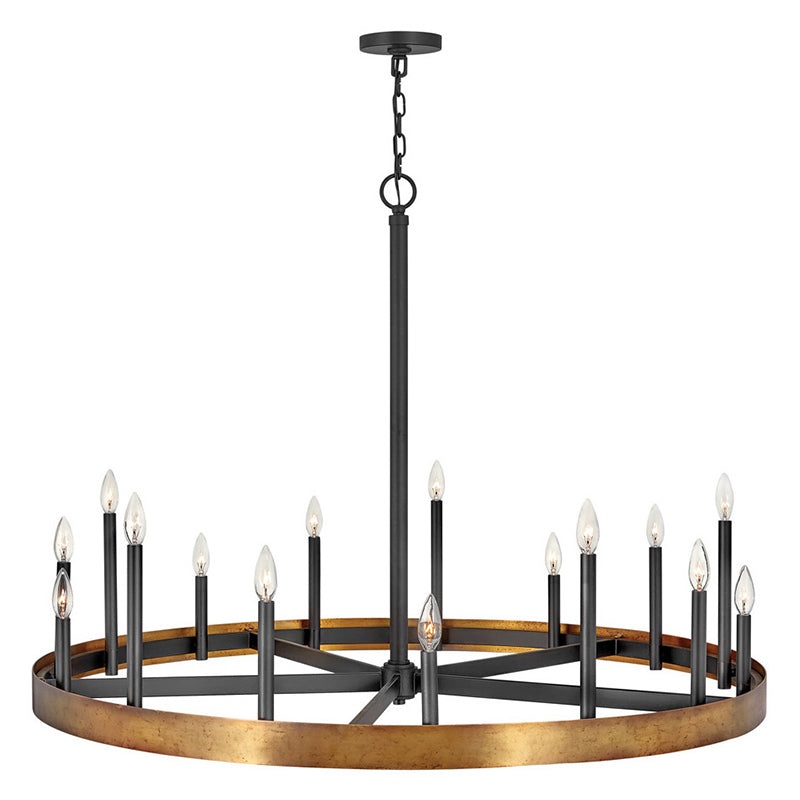 Hinkley 3865 Wells Large 15-lt 45″ LED Chandelier