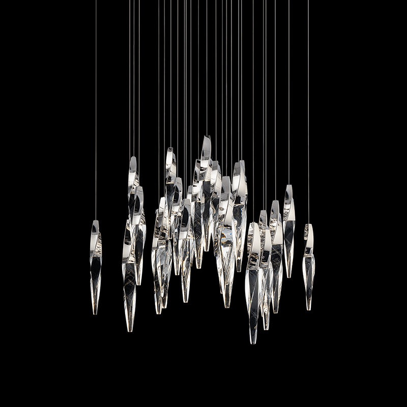 Schonbek Beyond BPD13225S Kindjal 25-lt 28″ LED Chandelier Square Canopy