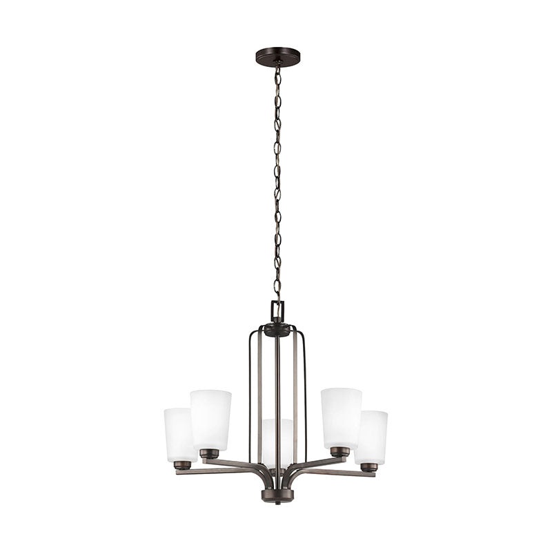 Generation 3128905EN3 Franport 5-lt 26″ LED Chandelier
