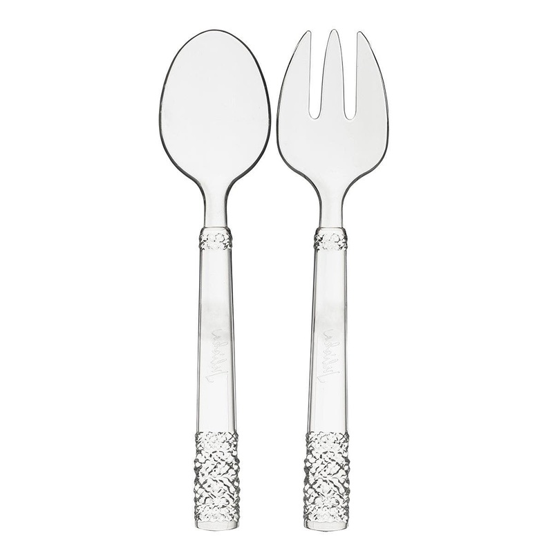 Juliska Le Panier Clear Acrylic Salad Servers