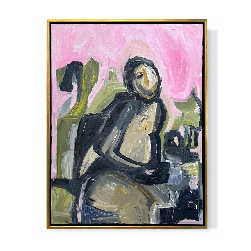 “Figure and Pink Skies I”