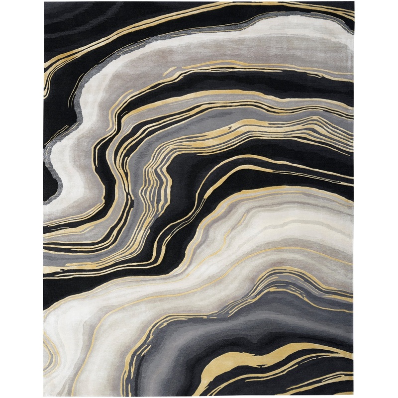 Nourison Prismatic 8’6″ x 11’6″ Charcoal Grey Modern Indoor Rug