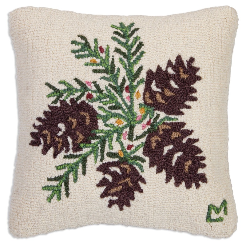 Winter Berry Cones – 18″ x 18″