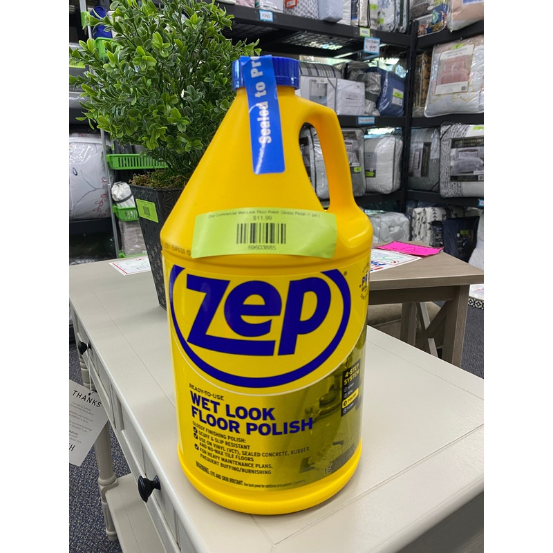 Zep Commercial Wet-Look Floor Polish Glossy Finish (1 gal.)