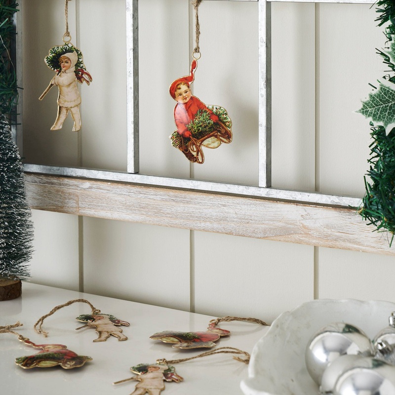 Winter Fun Metal Ornaments Set of 6 – 4/4.25 inch