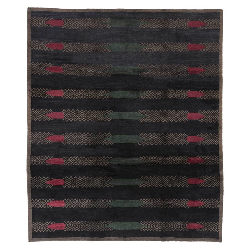 TUFENKIAN HAND KNOTTED TIBETAN RUG, SETANA LINKS