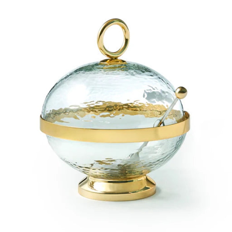 Godinger Sphere Honey Jar w/ Spoon