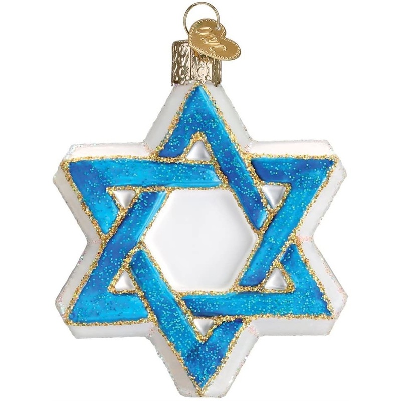 Old World Christmas Blown Glass Christmas Ornament, Star of David