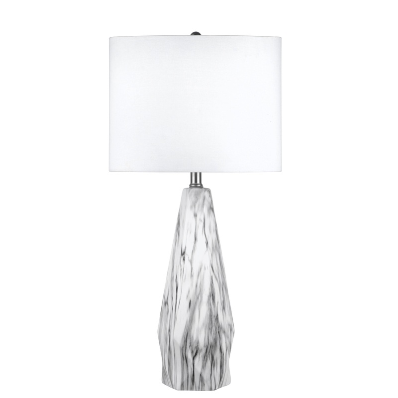 25-Inch Autumn Ceramic Table Lamp | Marble