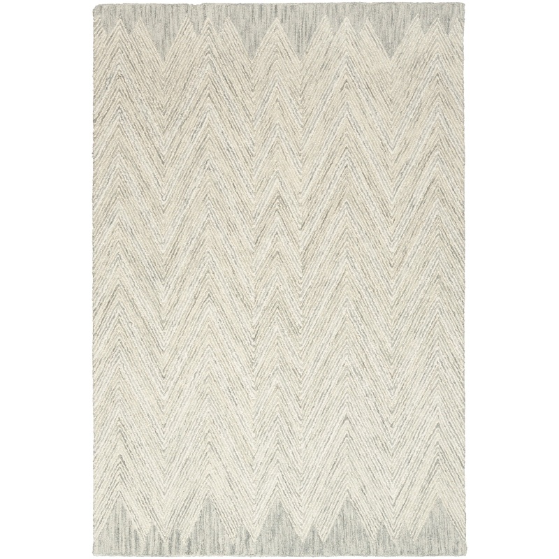 Nourison Interlock 3’9″ x 5’9″ Teal Modern Indoor Rug