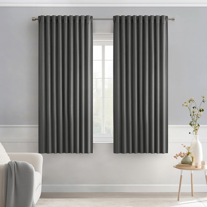MIULEE Cafe Curtains 36 Inch Length Half Window Curtain Semi Sheer Farmhouse Short Linen Drapes for Kitchen Bathroom Basement Small Window, Rod Pocket Tier Curtains 2 Panels W26XL36, Linen