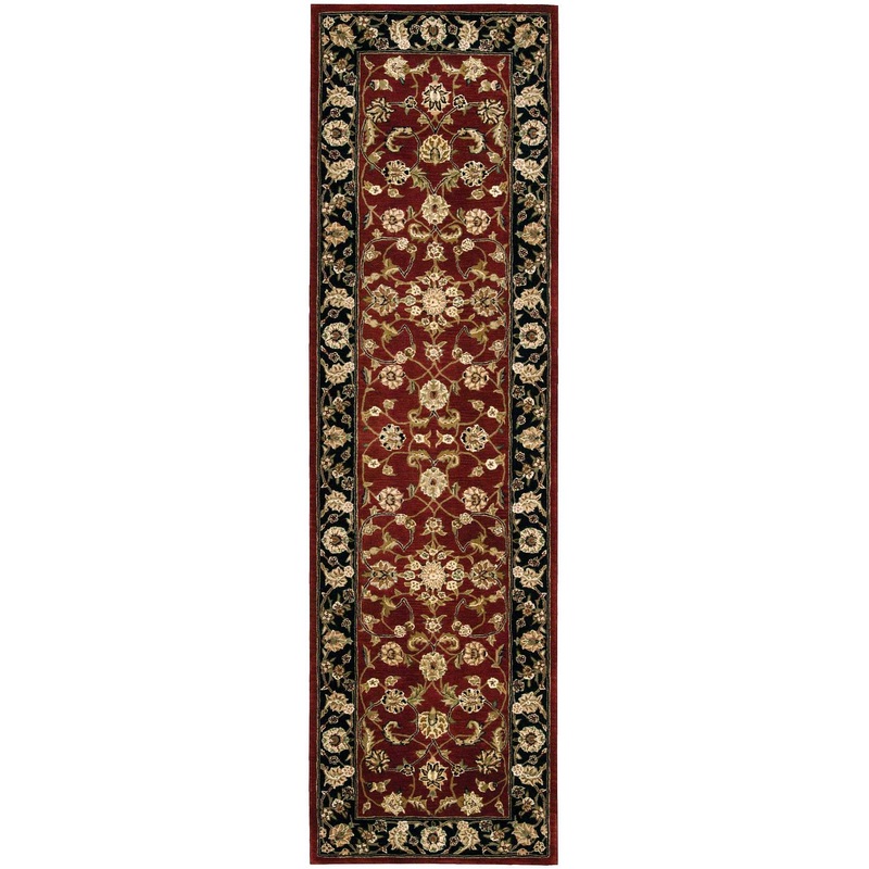 Nourison Nourison 2000 2’3″ x 8′ Burgundy Traditional Indoor Rug