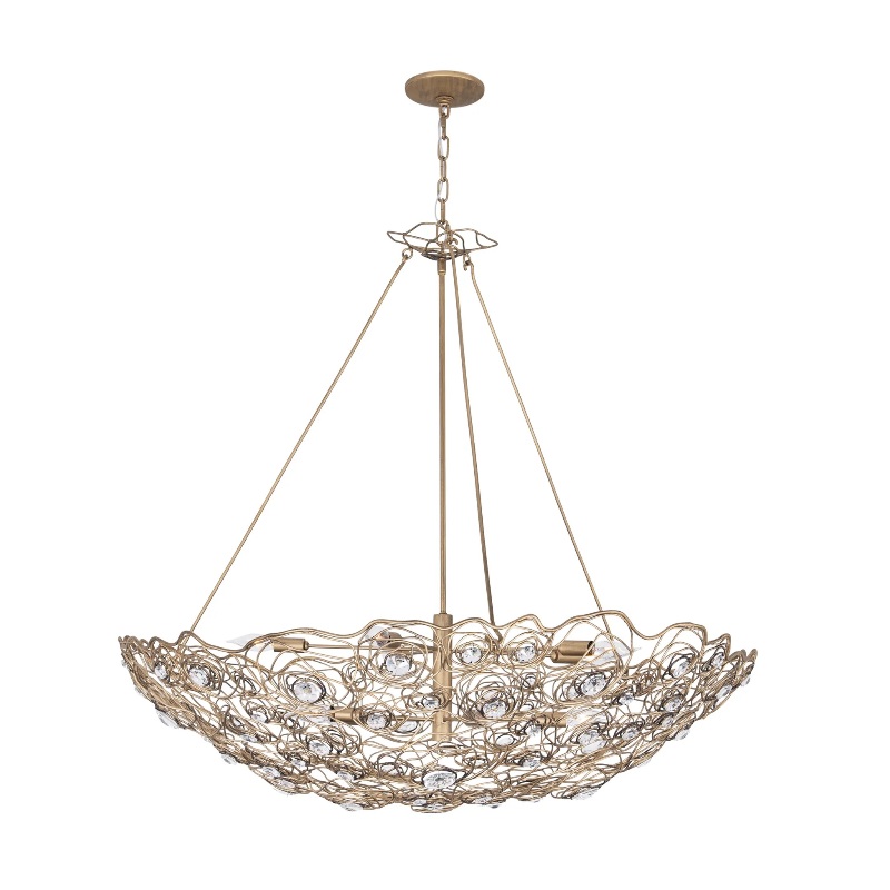 Varaluz 500P10 Ethereal Rose 10-lt 40″ Pendant