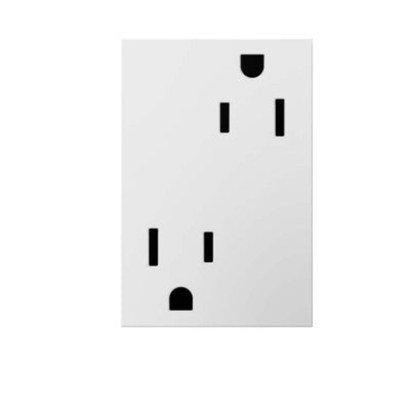 Adorne ARTR153 15A Dual Tamper-Resistant Plus-Size Outlet