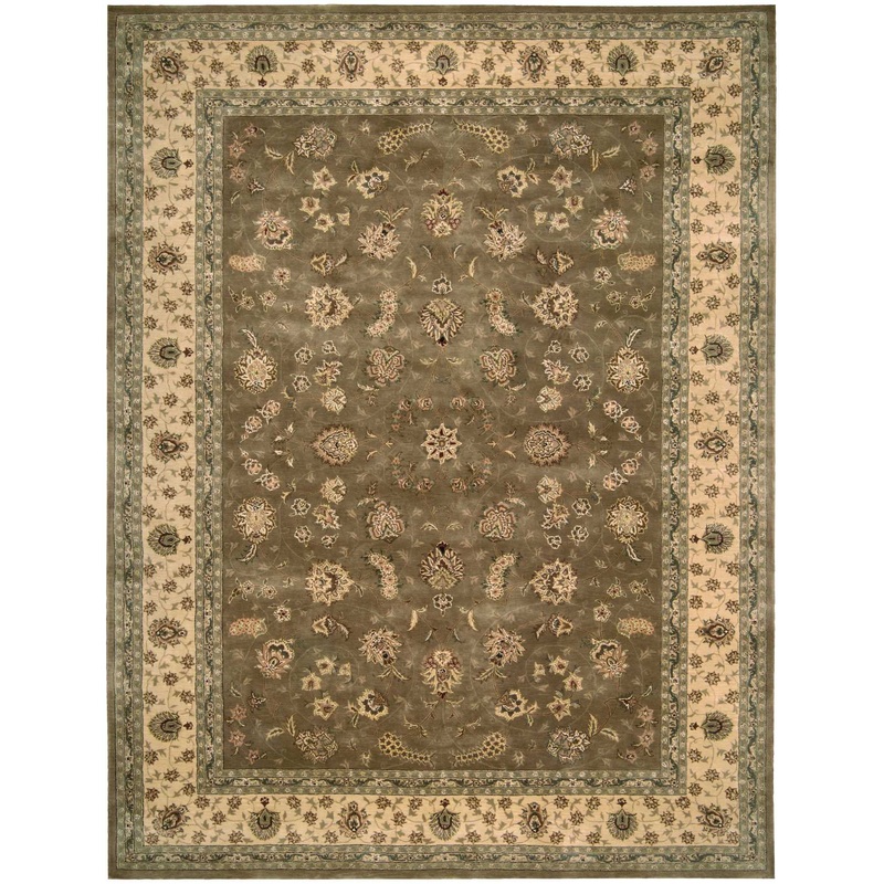 Nourison Nourison 2000 12′ x 15′ Olive Traditional Indoor Rug