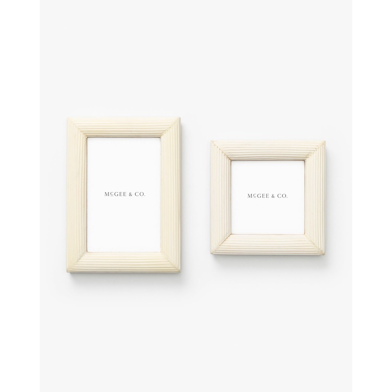 White Ridged Frame