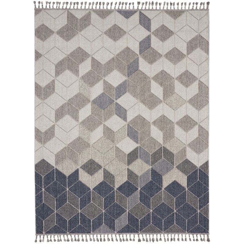 Nourison Paxton 9′ x 12’2″ Grey/Slate Modern Indoor Rug