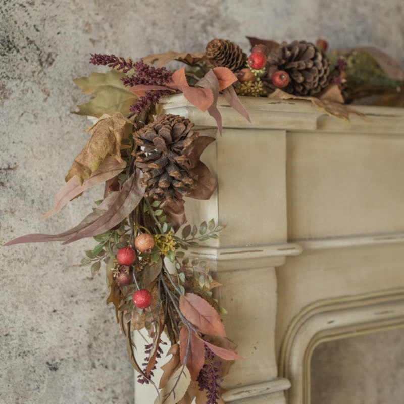 6′ Woodland Berry Garland