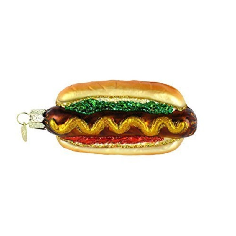 Old World Christmas Blown Glass Ornament for Christmas Tree, Hot Dog