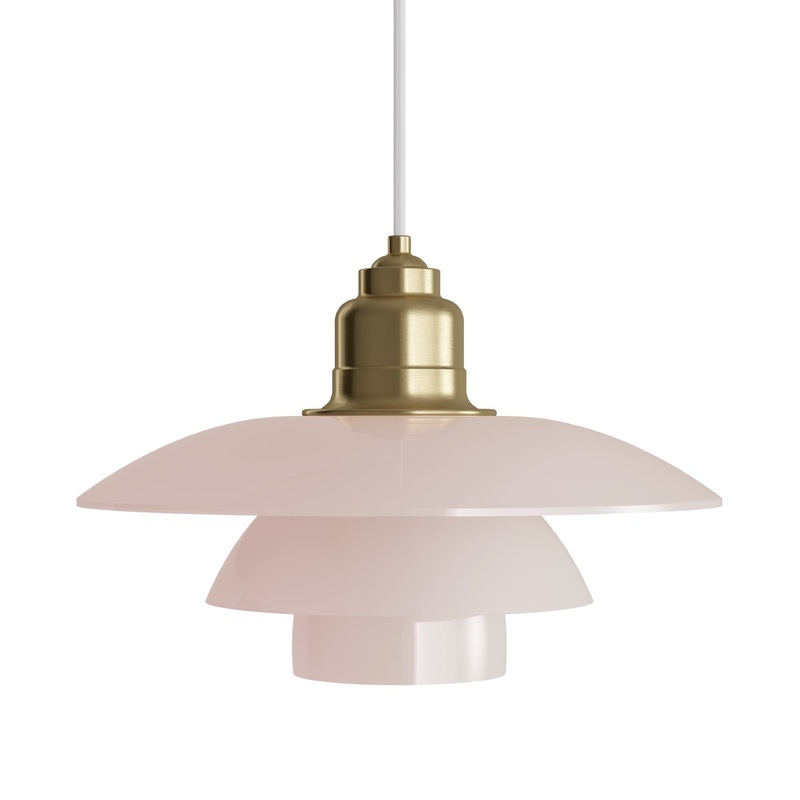 Louis Poulsen PH 3-3 Pale Rose Brass Pendant