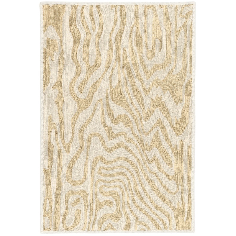 Amber Hand Micro Hooked Wool Custom Rug | Neutral