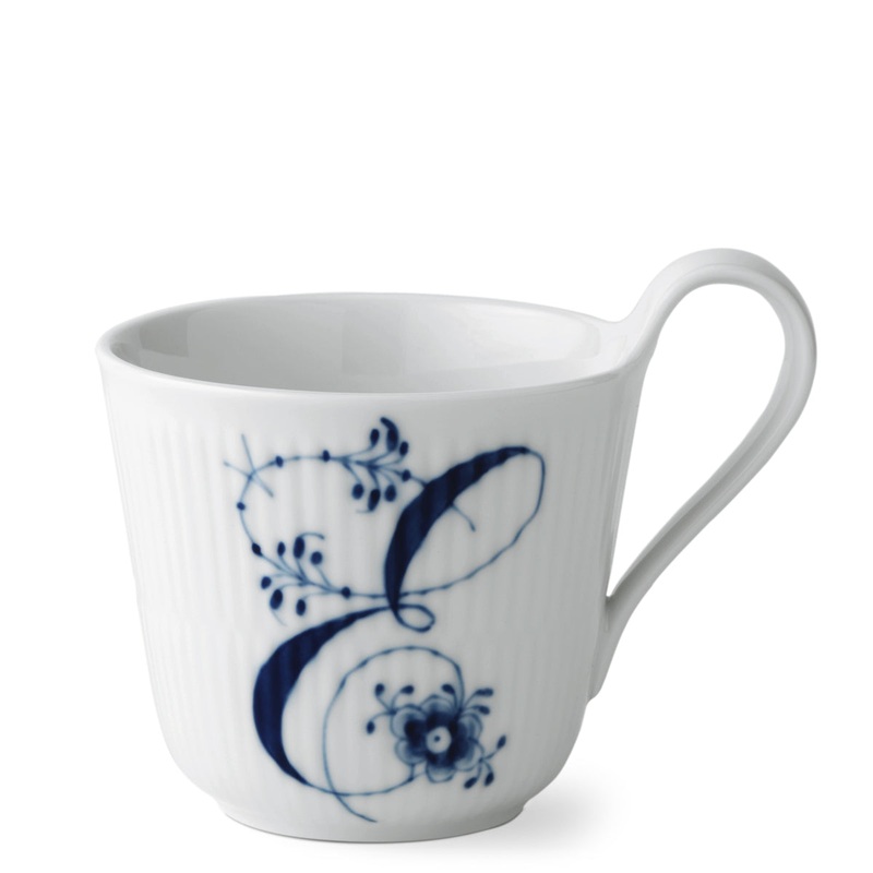 Alphabet High Handled Mug, 11 oz. – E