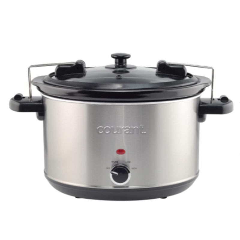 Courant 6-QT Locking Slow Cooker – Stainless Steel