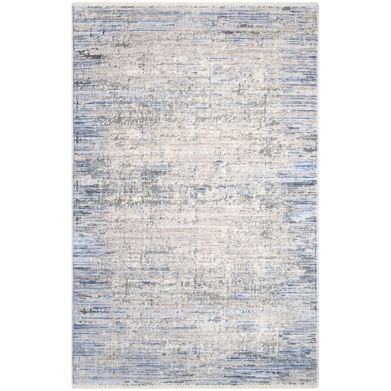 Nourison Abstract Hues 2’6″ x 4′ Blue Grey Modern Indoor Rug