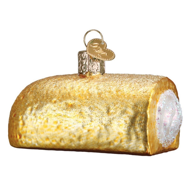 Old World Christmas Blown Glass Ornament for Christmas Tree, Hostess Twinkie