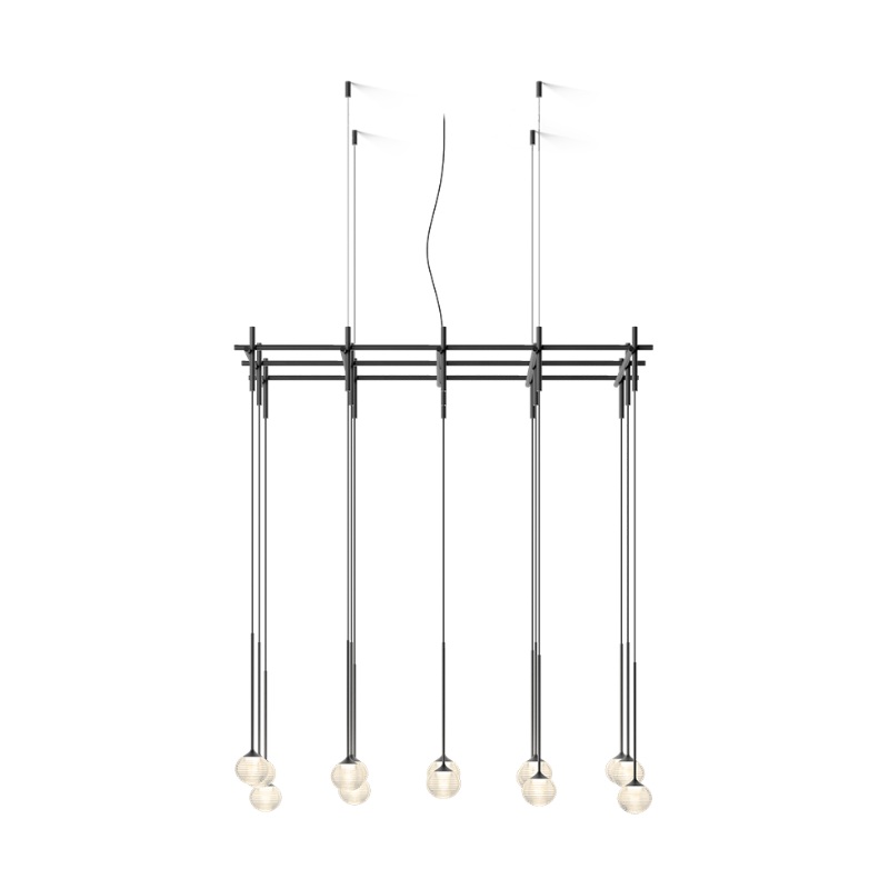 Vibia 0872 Algorithm 15-lt 43″ LED Multi-Light Pendant