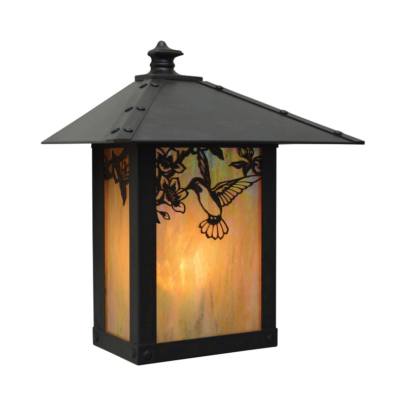Evergreen Hummingbird Outdoor Wall Light