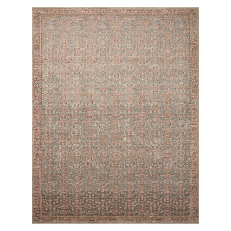 Angela Rose x Loloi Aubrey Blue/ Terracotta Rug
